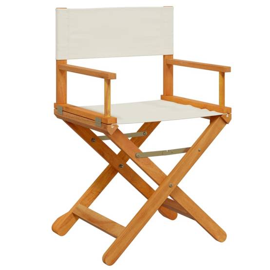 Lot de 6 Chaises de jardin pliables - Chaises d'extérieur - Chaise pliante de jardin blanc crème tissu - Image 3