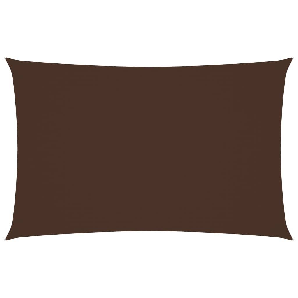 Helloshop26 - Voile toile d'ombrage parasol tissu oxford rectangulaire 4 x 7 m marron - Imagen 1