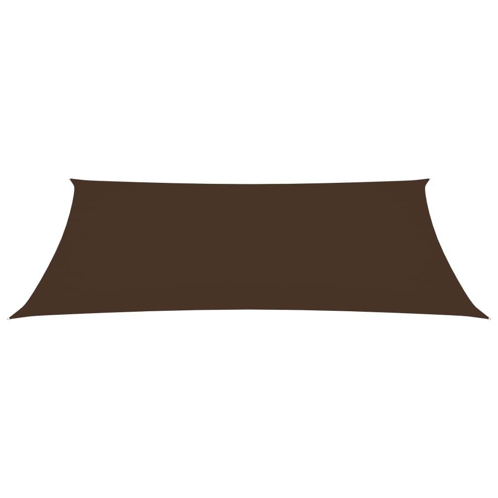 Helloshop26 - Voile toile d'ombrage parasol tissu oxford rectangulaire 4 x 7 m marron - Imagen 2