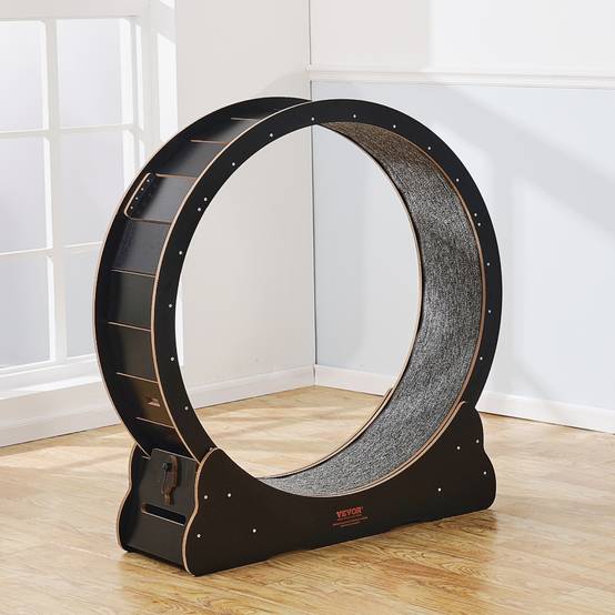 VEVOR Roue d'Exercice pour Chat Grande Roue de Course Intérieur 1100 mm Noir - Image 8