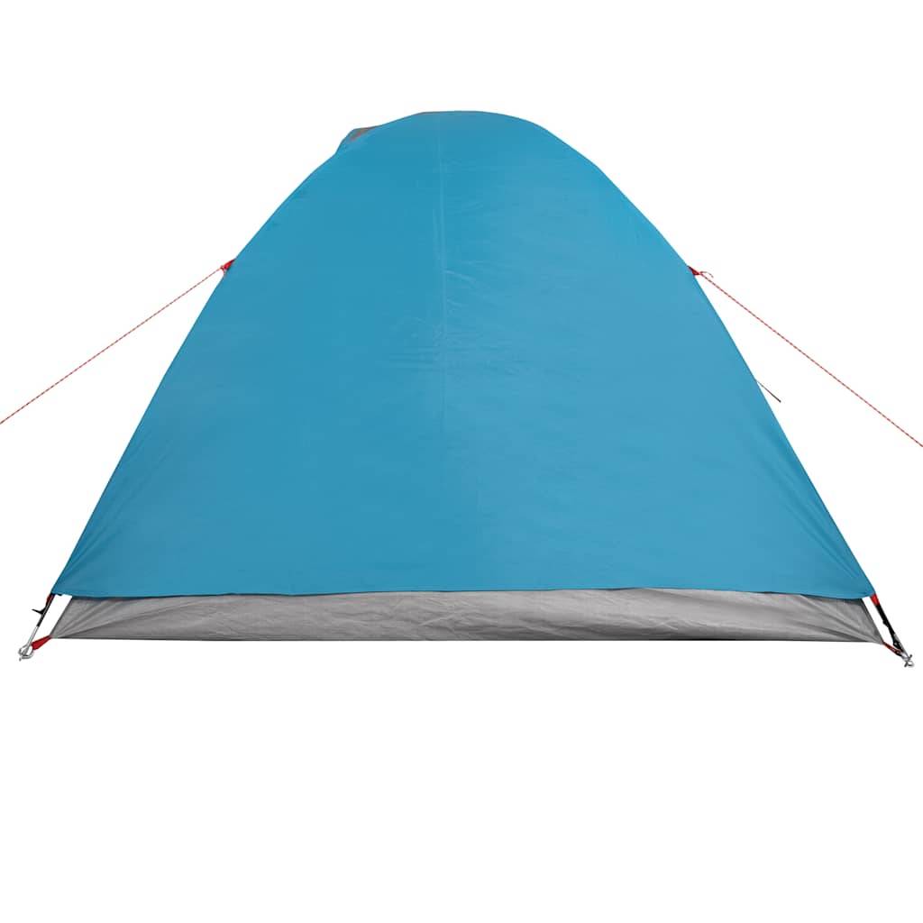 VIDAXL Tente de camping 3 personnes bleu imperméable pas cher