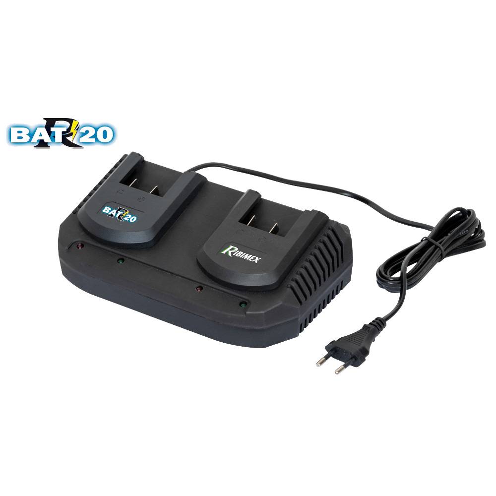 Ribimex - Chargeur rapide double batterie R-BAT20
