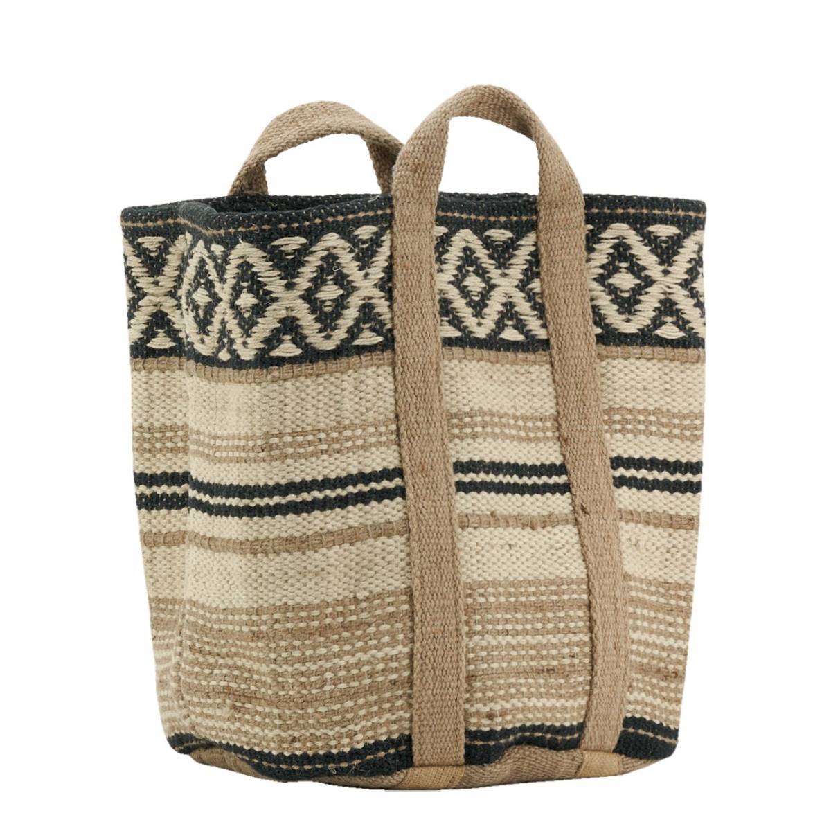 Aubry Gaspard - Corbeille en toile de jute épaisse Afriqua