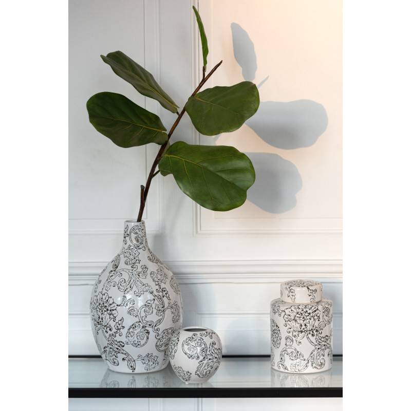 J-Line - Vase en porcelaine multicouleur 20x20x33 cm - J-Line - Image 1