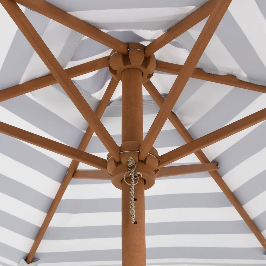 Table de pique-nique pour 4 enfants avec parasol rond sapin 120 x 57 cm, Poids :10.56kg - PANGIVO - Image 9