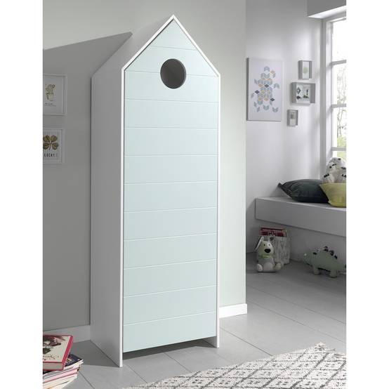 Armoire Cabane de Plage Vert Menthe 1 Porte - HAVRE - Image 6