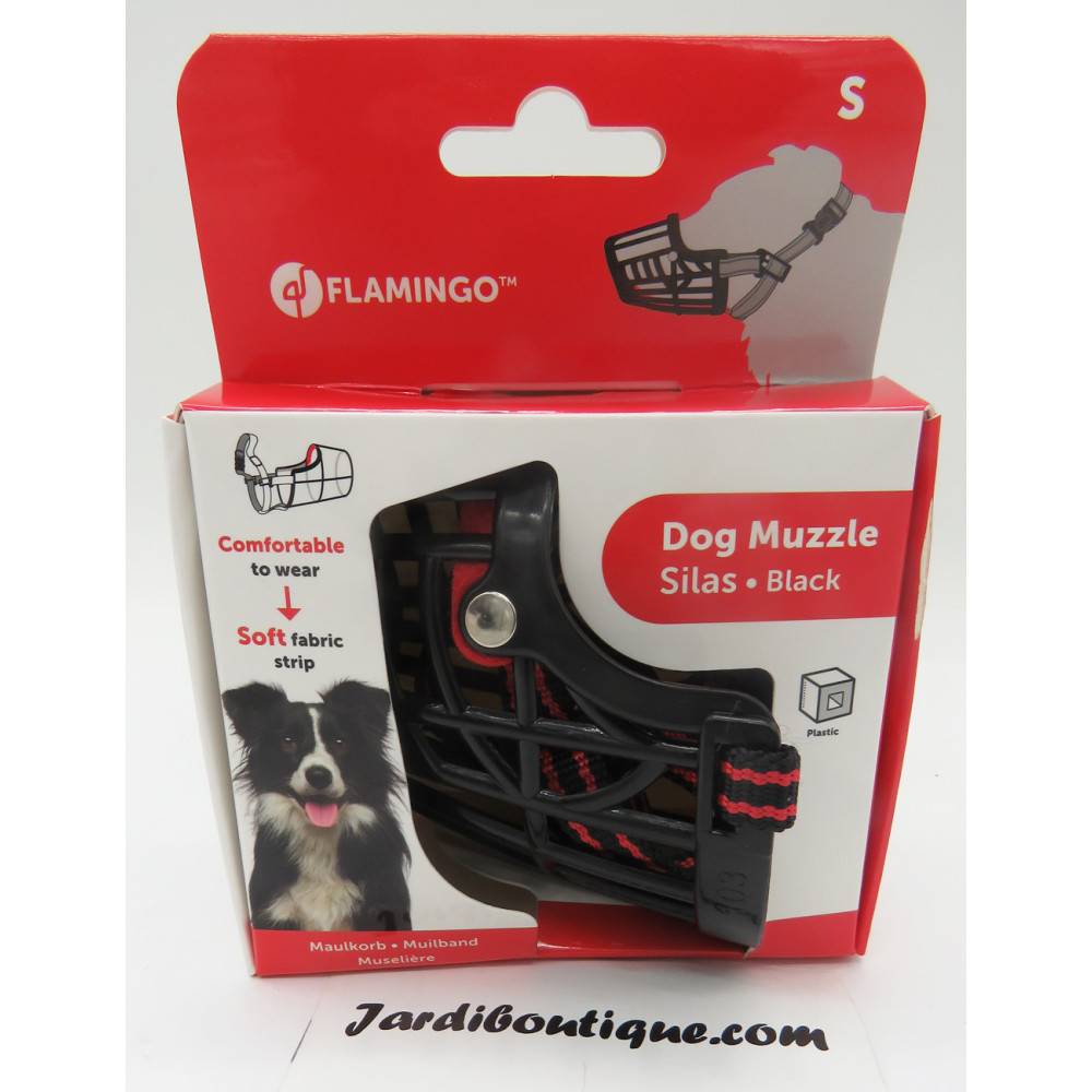 Muselière SILAS S noir. 26 cm 31-41 cm. pour chien. - Imagen 1
