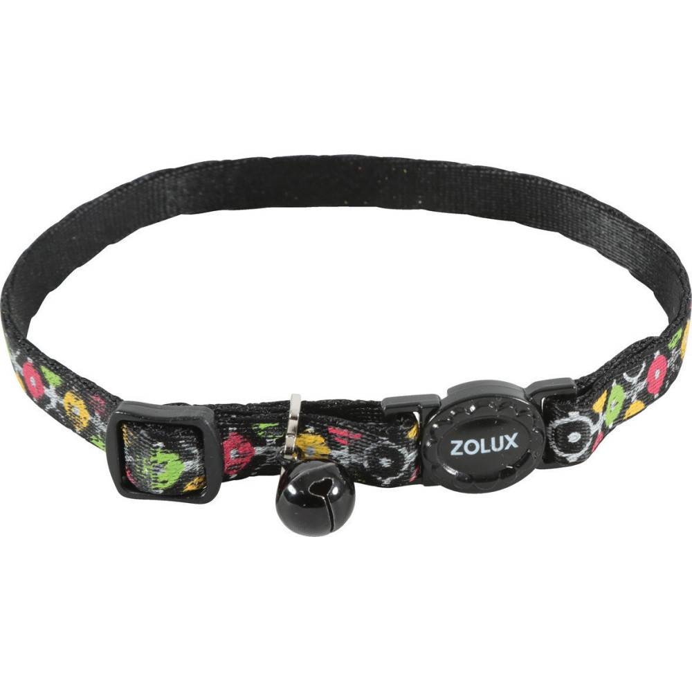 Zolux - Collier ARROW nylon réglable de 17 à 30 cm. noir . pour chat. - Imagen 1