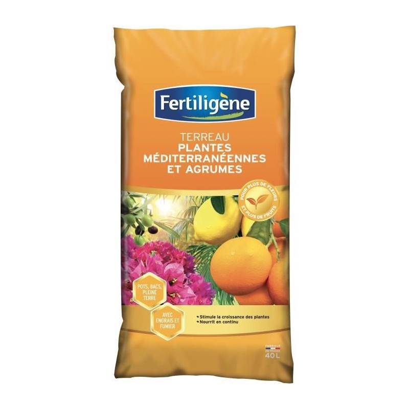 Fertiligène - Fertiligene Terreau Plantes Mediterraneennes - 40 L