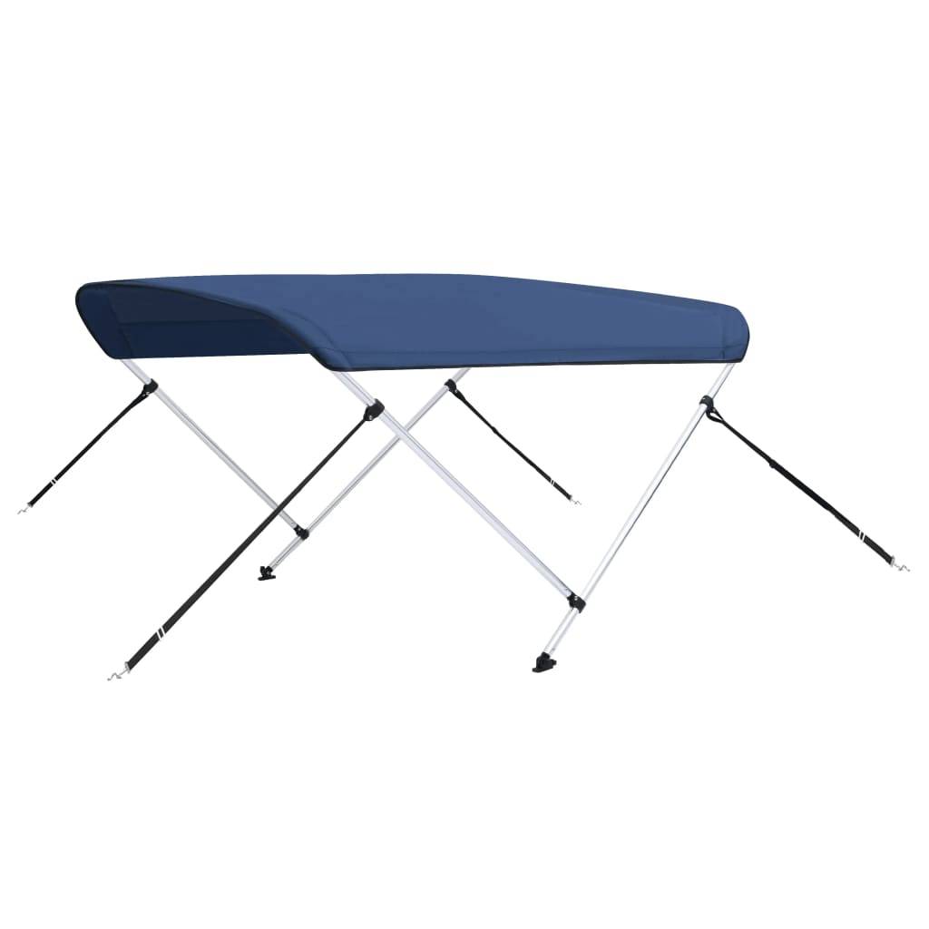 Store Banne - Store extérieur - Auvent bimini à 2 arceaux Bleu marine 150x120x110 cm - Image 1