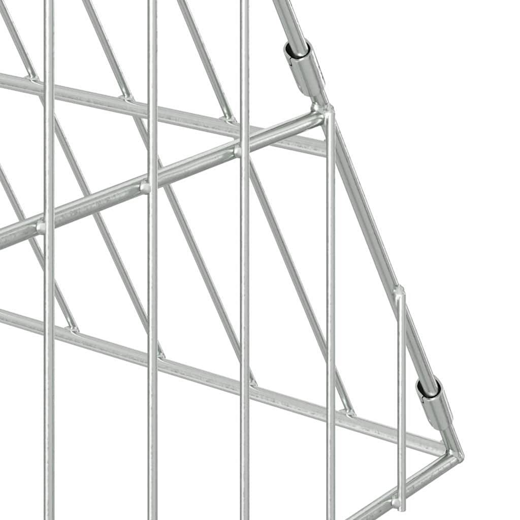 Cage Poules Acier Galvanisé Compacte Habitat Sécurisé Terrasse 110cm - ComfortXL Outdoor Living - Image 9