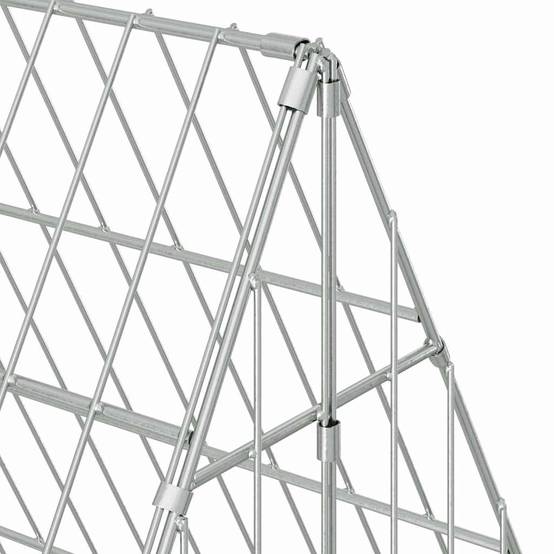 Cage Poules Acier Galvanisé Compacte Habitat Sécurisé Terrasse 110cm - ComfortXL Outdoor Living - Image 8