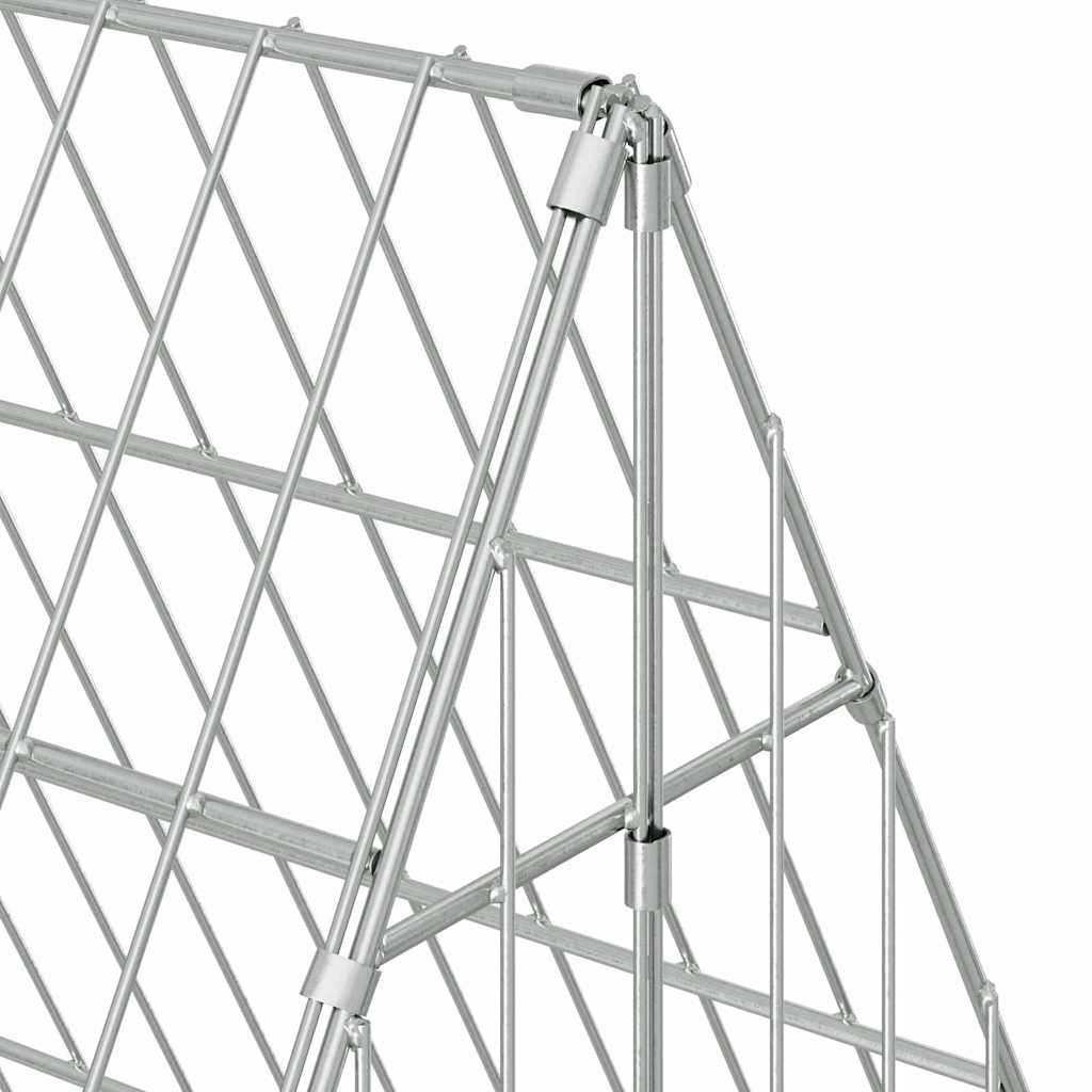 Cage Poules Acier Galvanisé Compacte Habitat Sécurisé Terrasse 110cm - ComfortXL Outdoor Living - Image 8