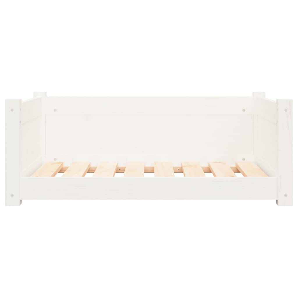 Vidaxl - Lit pour chien Blanc 75,5x55,5x28 cm Bois de pin solide vidaXL 821453 - Imagen 9