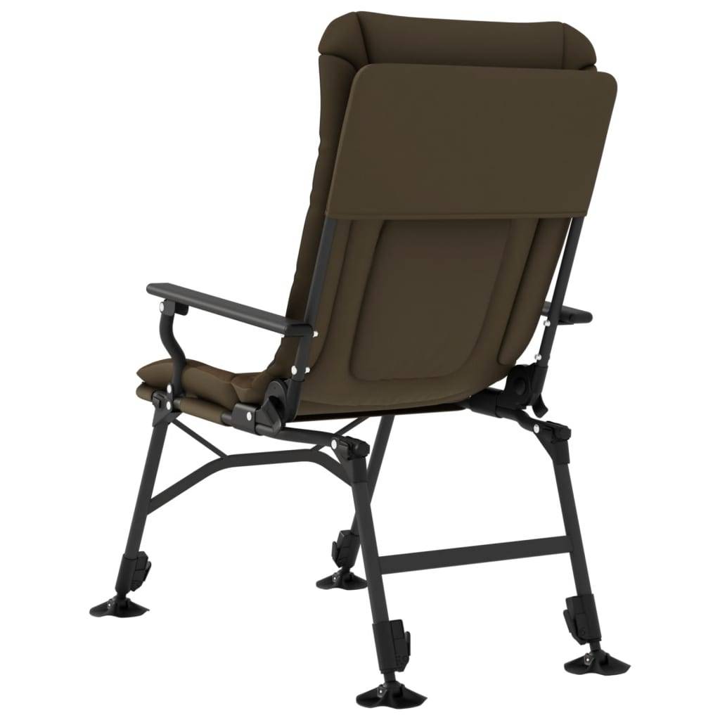 Chaise de pêche acier et tissu taupe 92 x 61 x 100 cm - PANGIVO - Image 5