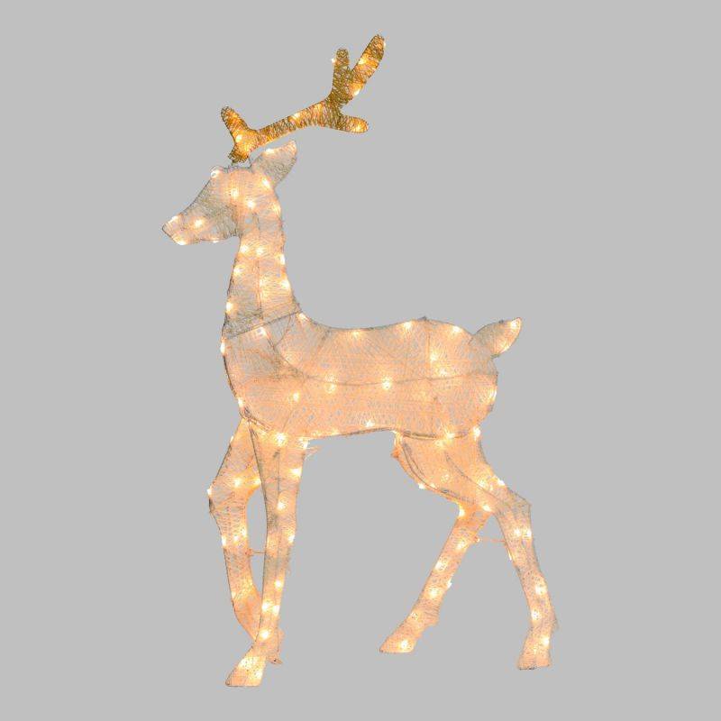 Lotti - Renne lumineux 2D H1m LED ambré fixe Timer extérieur Smart Connect 31V professionnel Lotti - Imagen 1