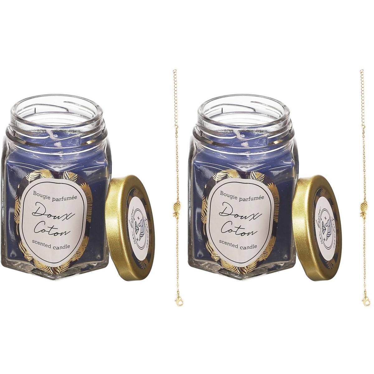 The Concept Factory - Bougie parfumée en bocal avec bijou surprise (Lot de 2) - Imagen 1