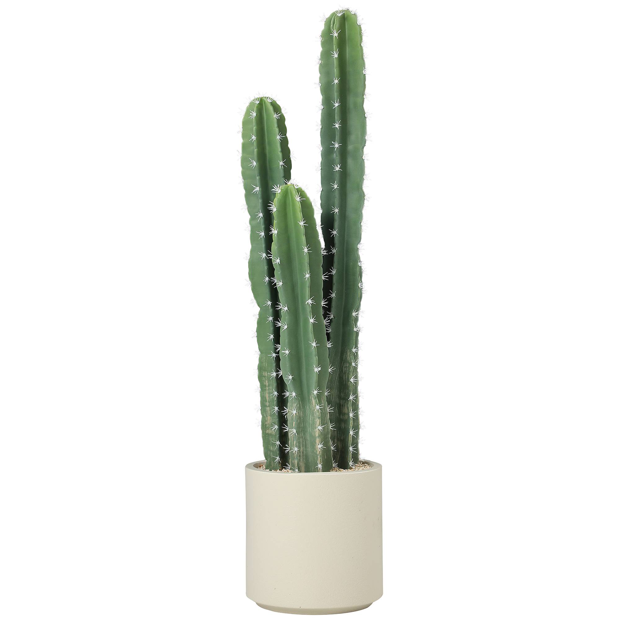 Plante artificielle cactus plastique intérieur salon bureau tiges modulables 95cm vert - ComfortXL Outdoor Living - Image 2