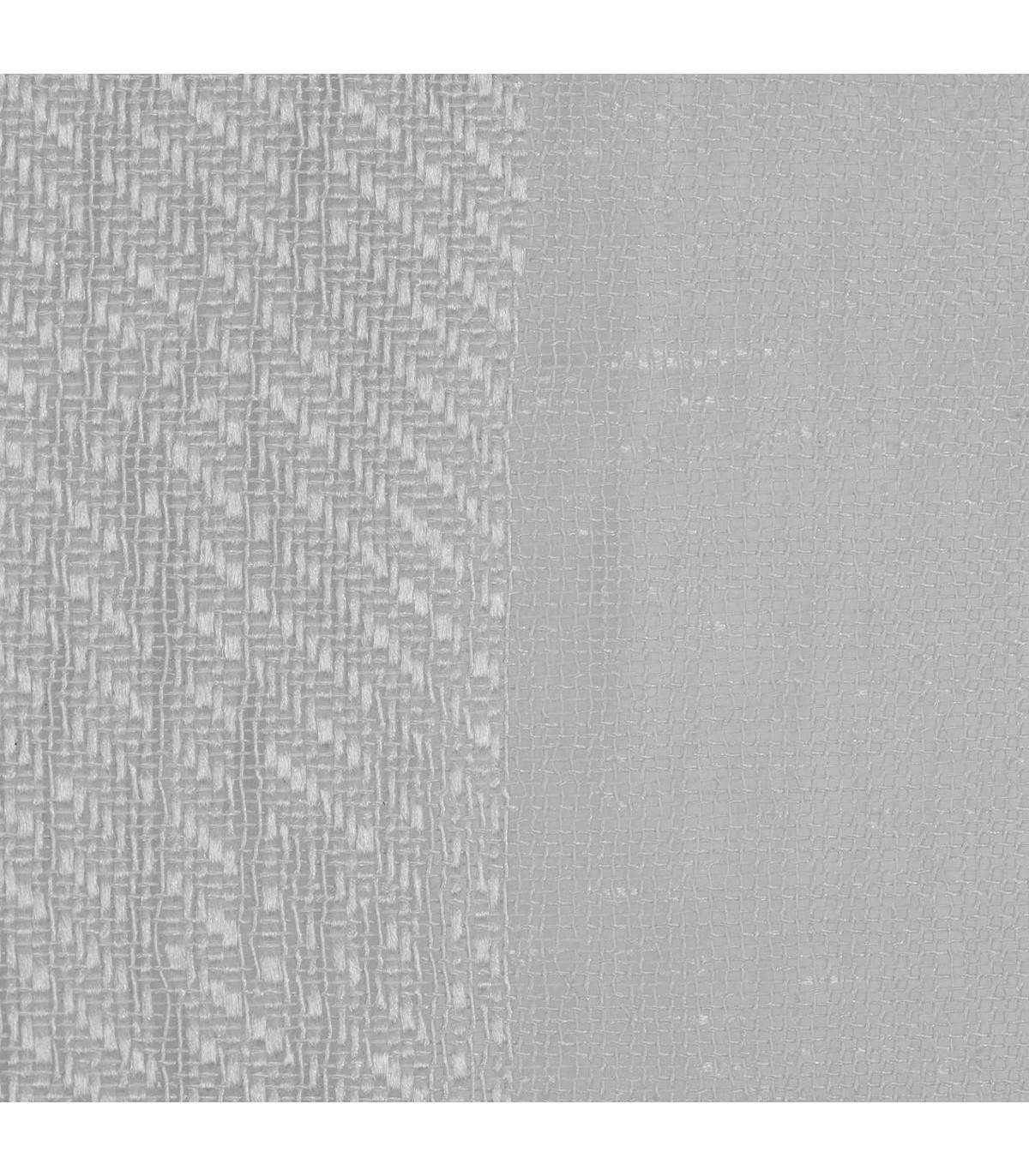 Voilage à œillets Gris motif  lignes verticales 140 x 240 cm - Image 3