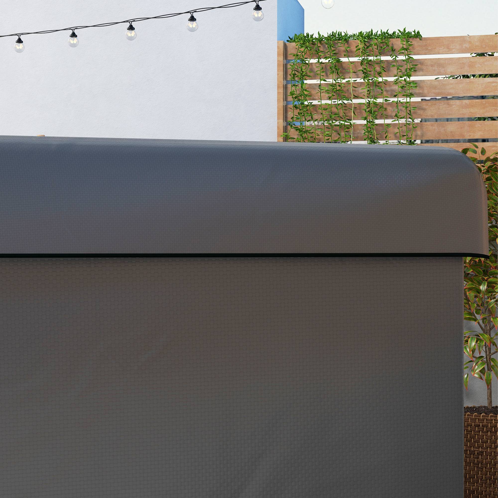 Housse de protection Polyéthylène Mobilier de jardin Imperméable anti-UV 215x155x150cm Gris - ComfortXL Outdoor Living - Image 10