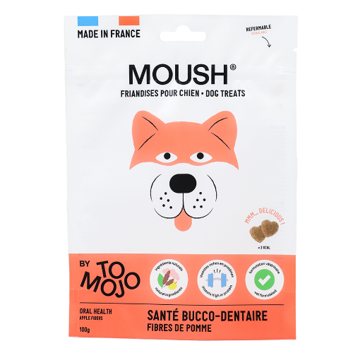 Friandise Moush chien santé bucco-dentaire 100g (X3) - Tomojo - Image 1