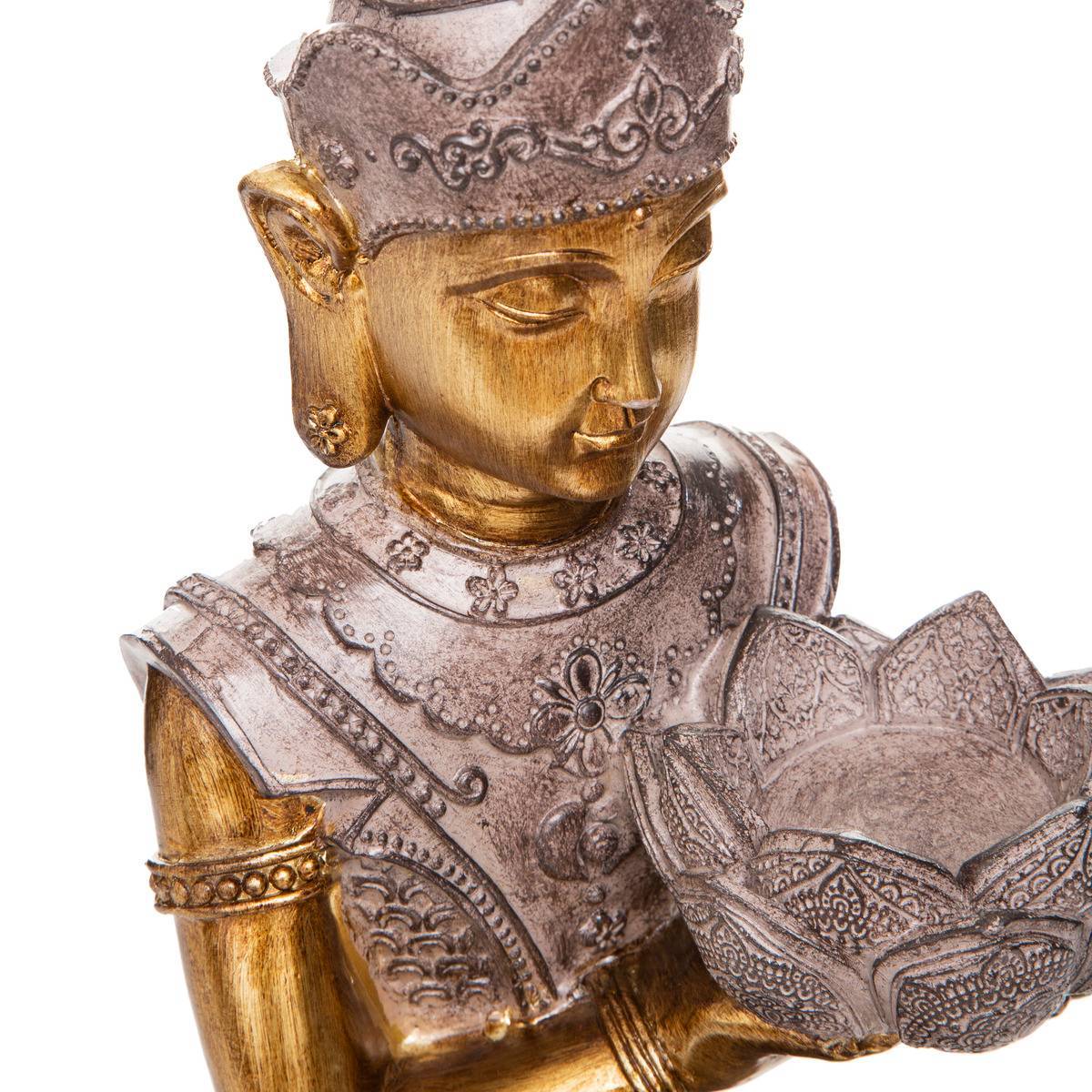 Atmosphera - Bouddha assis Lee H.45,3cm résine - Atmosphera Créateur d'intérieur - Image 2