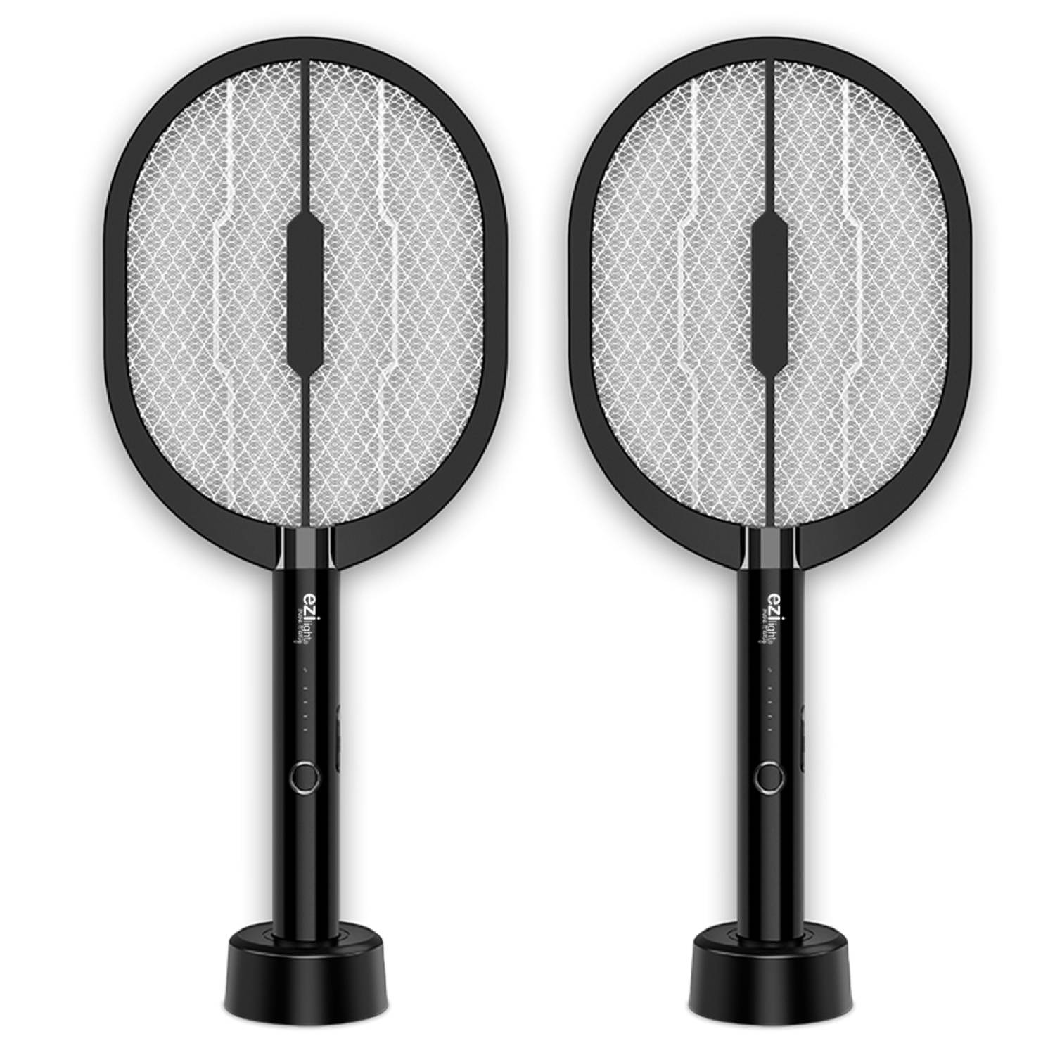 Lot de 2x Raquettes anti-moustique EZIlight® Mosquito Racket