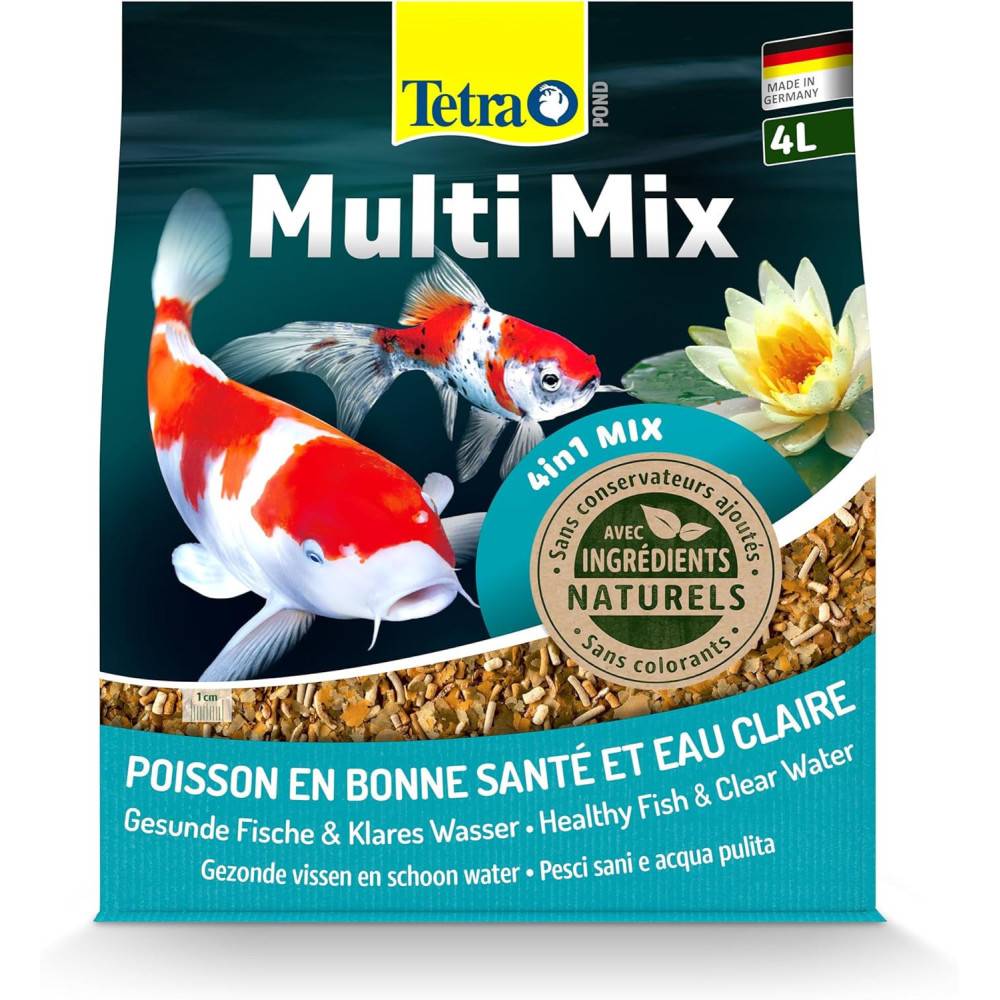 Tetra - Aliment complet Multi Mix 4 litres , 760 g pour poisson d'ornement de bassin - Image 1