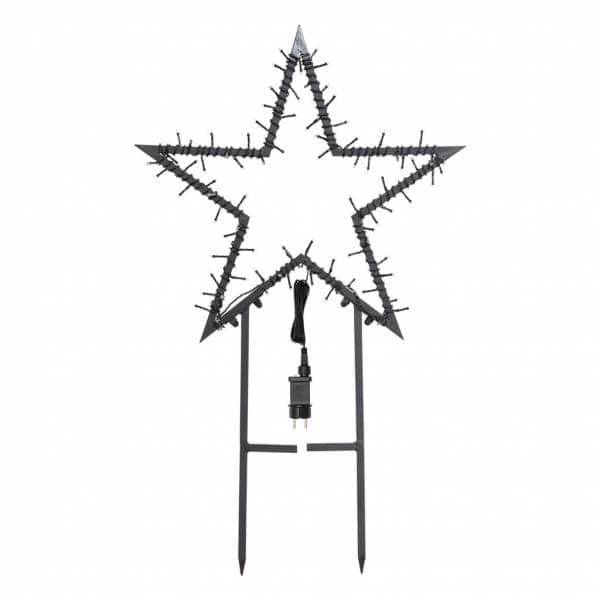 Lotti - Etoile lumineuse 2D à planter D55cm 80 LED blanc chaud 8 jeux lumières IP44 SMART Connect 31V Lotti - Imagen 3
