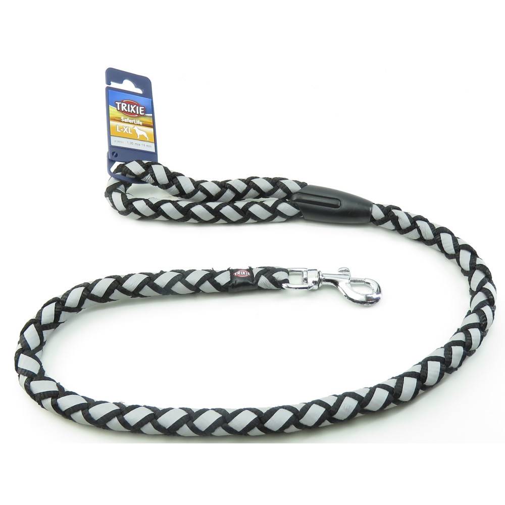 Trixie - Trixie - Laisse  Cavo Reflect ø 18 mm x 1 mètre L-XL Noir pour chien - Image 1