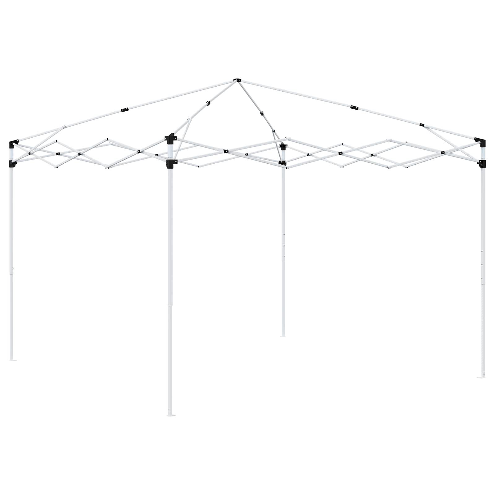 Tente de fête tissu oxfords anthracite 288 x 288 x 245 cm, Poids:12.45kg - PANGIVO - Image 6