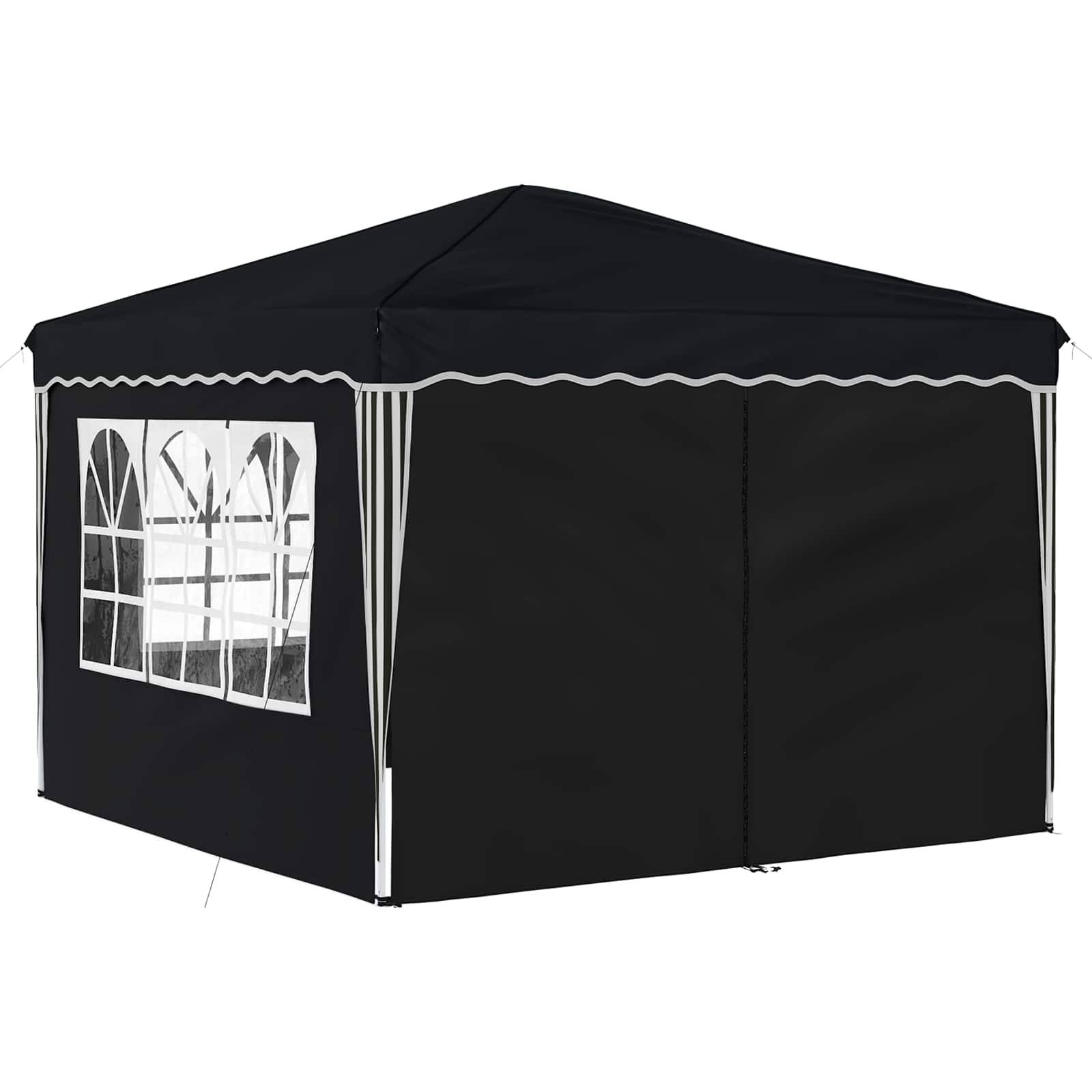 Tente de fête tissu oxfords anthracite 288 x 288 x 245 cm, Poids:12.45kg - PANGIVO - Image 5
