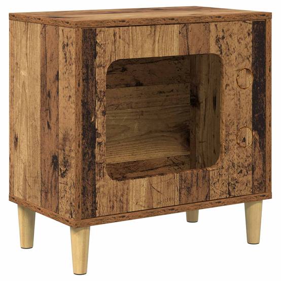 Chatiere bois marron 51 x 30 x 52 cm - Prolenta premium p338.2 - Image 1