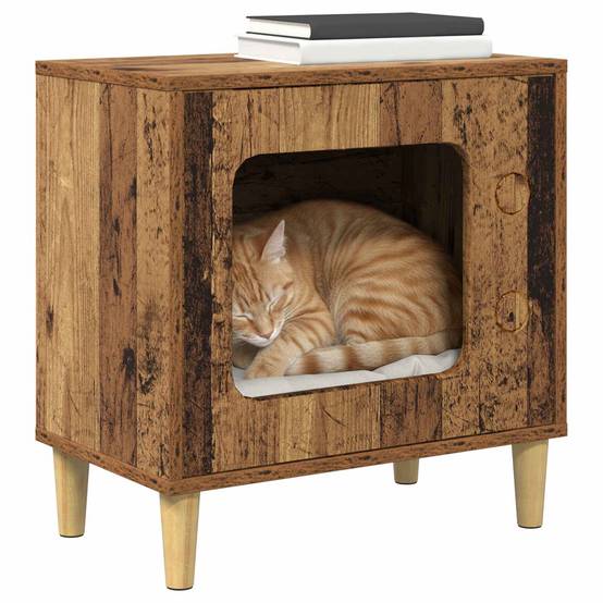 Chatiere bois marron 51 x 30 x 52 cm - Prolenta premium p338.2 - Image 3