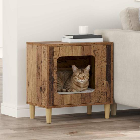Chatiere bois marron 51 x 30 x 52 cm - Prolenta premium p338.2 - Image 2