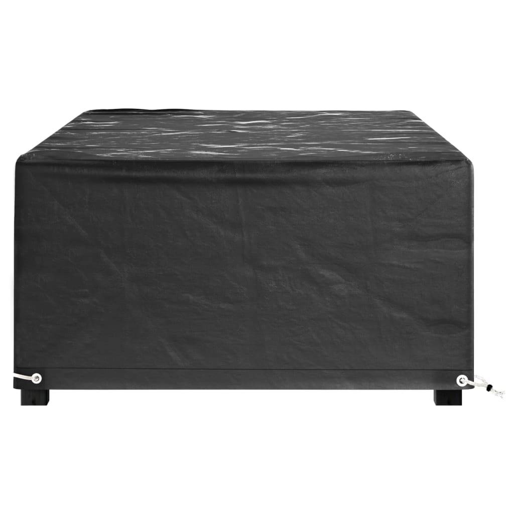 2 pcs Housses salon de jardin - Housses de protection 8œillets 125x70x35cm rectangulaire - Image 5