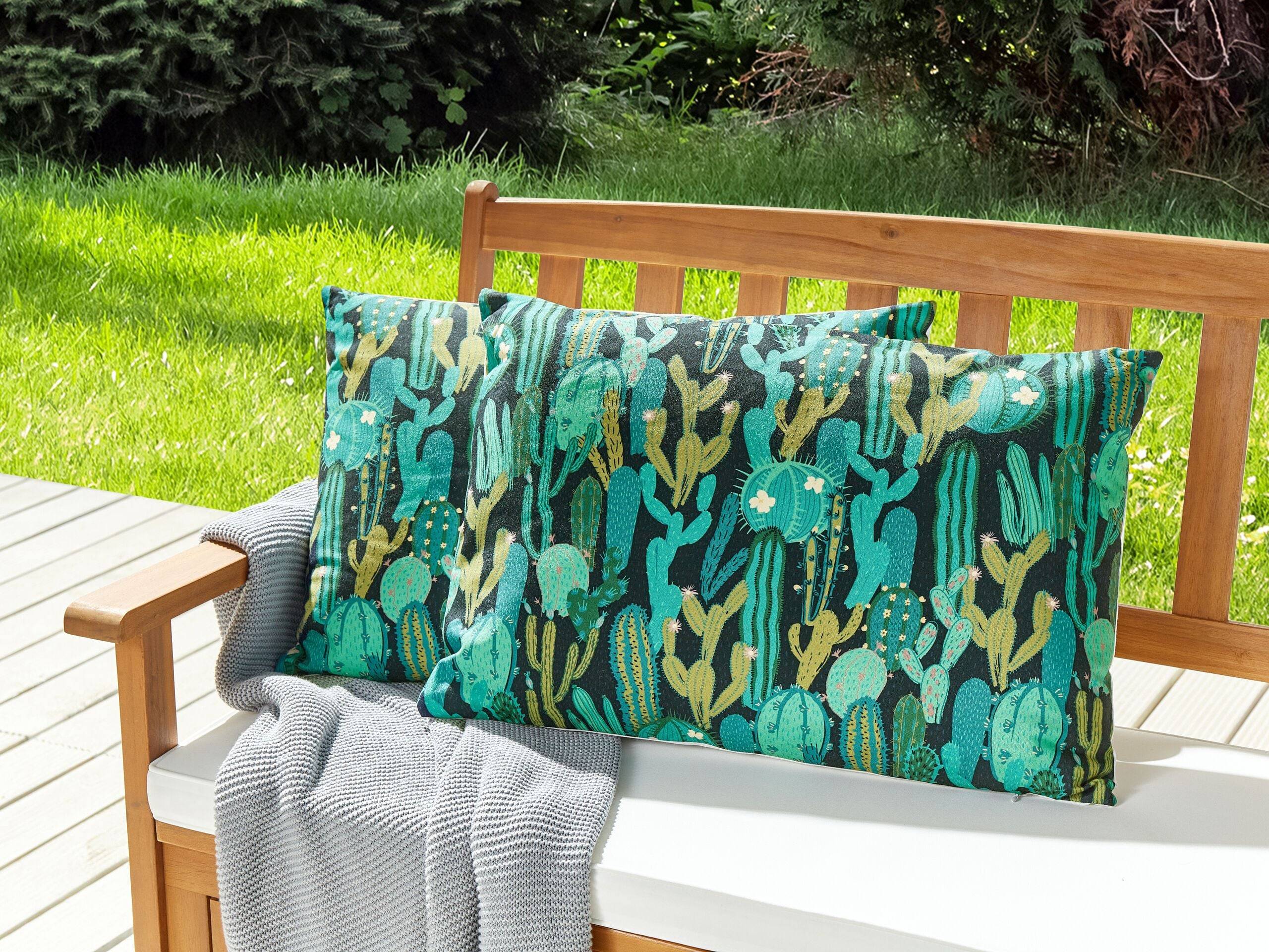 Beliani - Coussin d'extérieur Polyester Vert BUSSANA - Beliani - Imagen 1