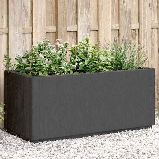 Vidaxl - Jardinière gris foncé 80x36x35 cm PP vidaXL 368777 - Image 1