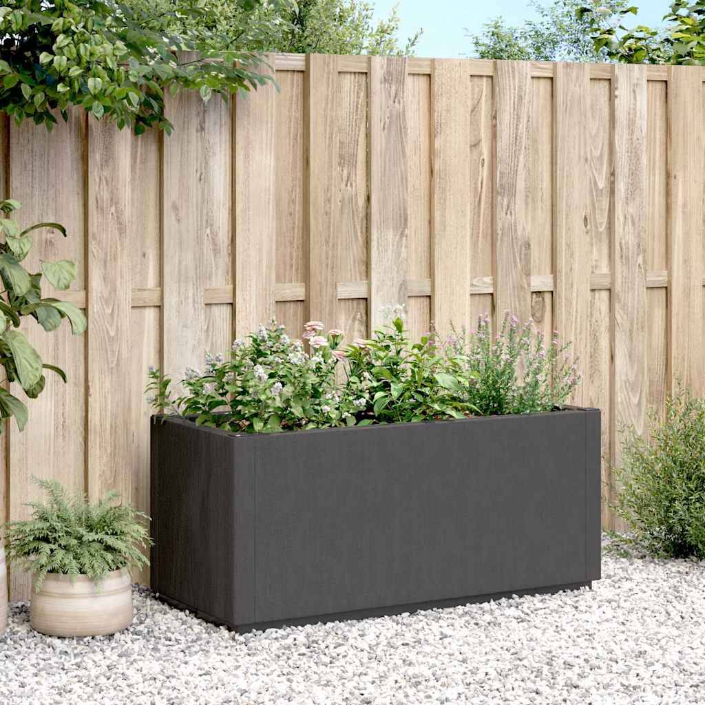 Vidaxl - Jardinière gris foncé 80x36x35 cm PP vidaXL 368777 - Image 4