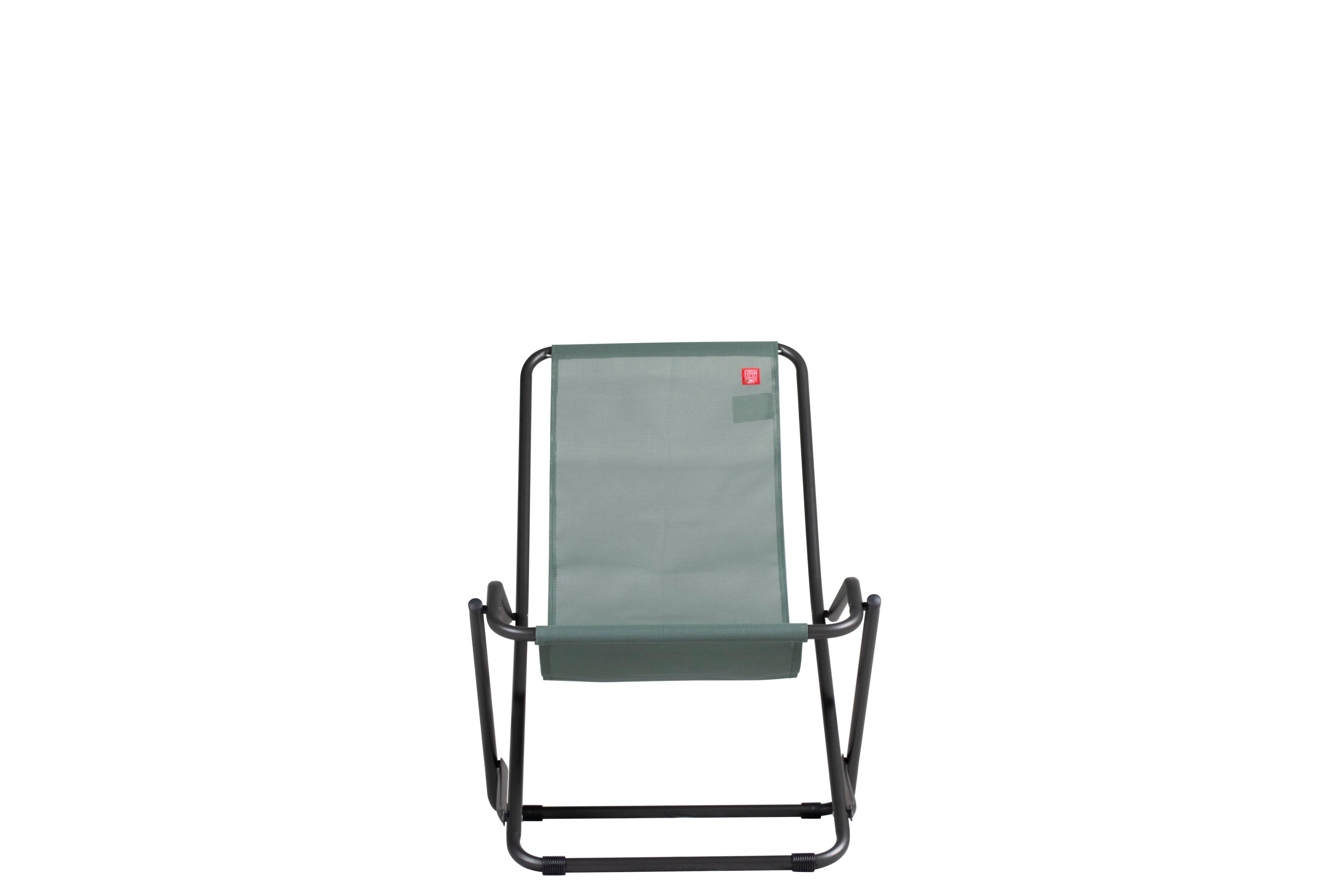 Fiam - Transat DONDOLINA Aluminium ANTHRACITE Texfil VERT SAUGE 92x63x83 cm FIAM - Imagen 2