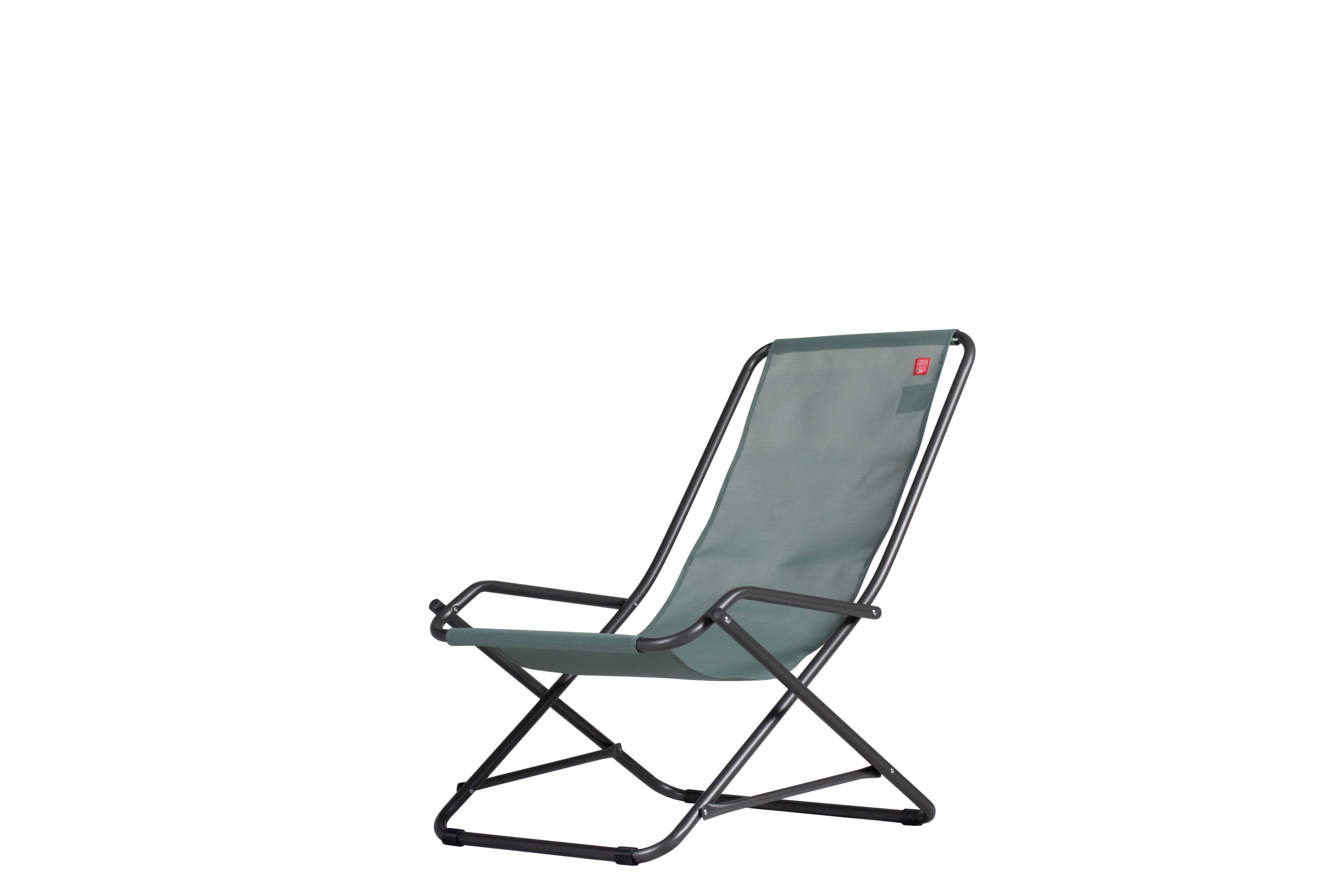 Fiam - Transat DONDOLINA Aluminium ANTHRACITE Texfil VERT SAUGE 92x63x83 cm FIAM - Imagen 1