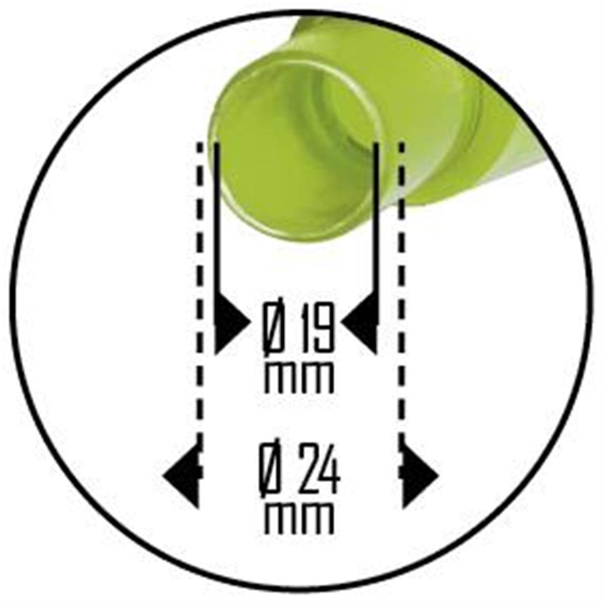 Ribimex - Pluviomètre transparent avec graduation incrustée - Image 2