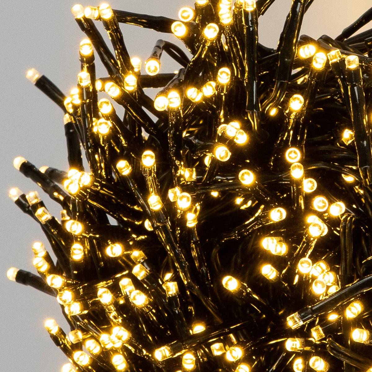 Ecd-Germany - Guirlande lumineuse 3000 LEDs cluster éclairage blanc chaud intérieur/extérieur - Imagen 5