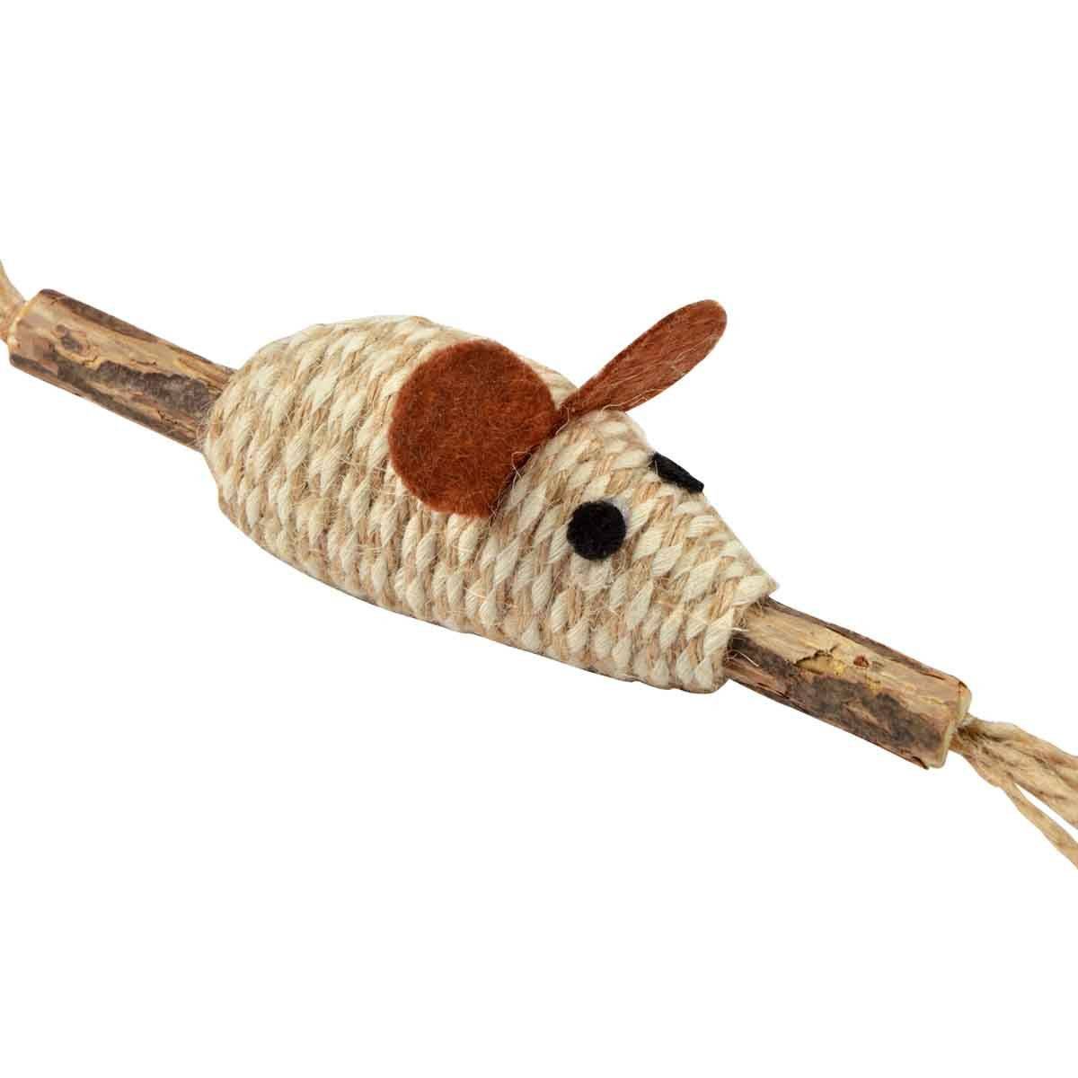 Love Story - Jouet Souris pour Chat "Matatabi" 12cm Naturel - Image 2
