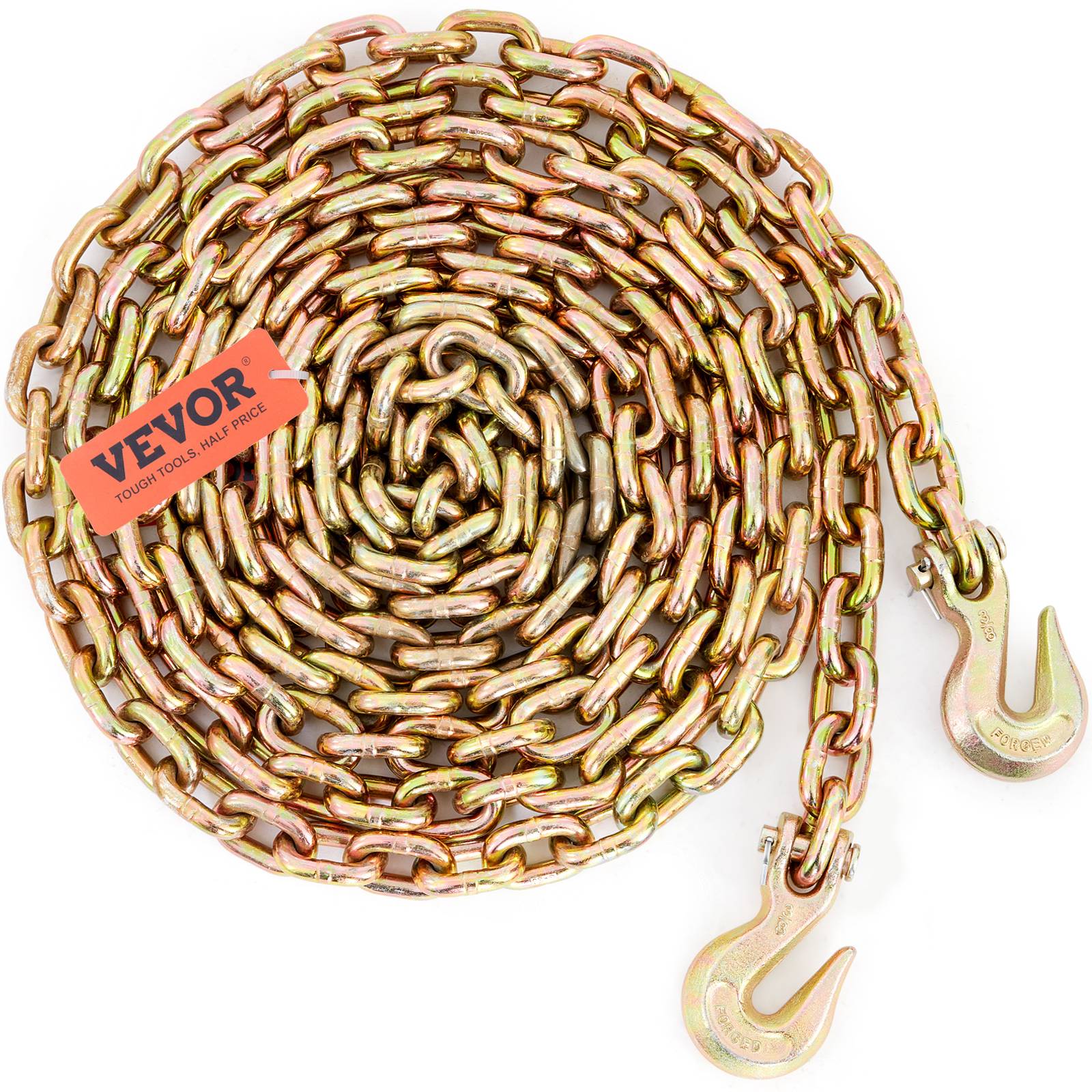 VEVOR Chaîne transport, charge 3220 kg, G80 9,53 mm x 6 m, galvanisé. - Image 1