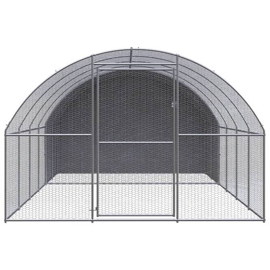 Vidaxl - Poulailler d'extérieur 3x4x2 m Acier galvanisé vidaXL 3095473 - Image 9