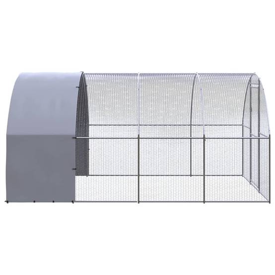Vidaxl - Poulailler d'extérieur 3x4x2 m Acier galvanisé vidaXL 3095473 - Image 4