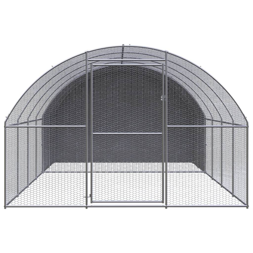 Vidaxl - Poulailler d'extérieur 3x4x2 m Acier galvanisé vidaXL 3095473 - Image 2