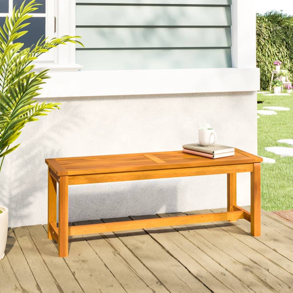 French Days 2026 : Estexo Banc de jardin 2 places en bois d'acacia massif 118 x 57 x 91 cm huilé pas cher