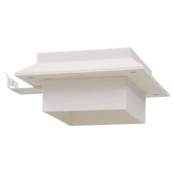 Lampe d'extérieur - Lampe de jardin solaire à LED carrée 6 pcs 12 cm Blanc - Image 10